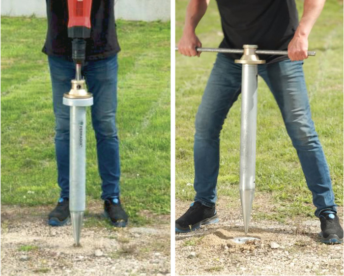 Ferradix BETA : pour sols naturels. Installation.